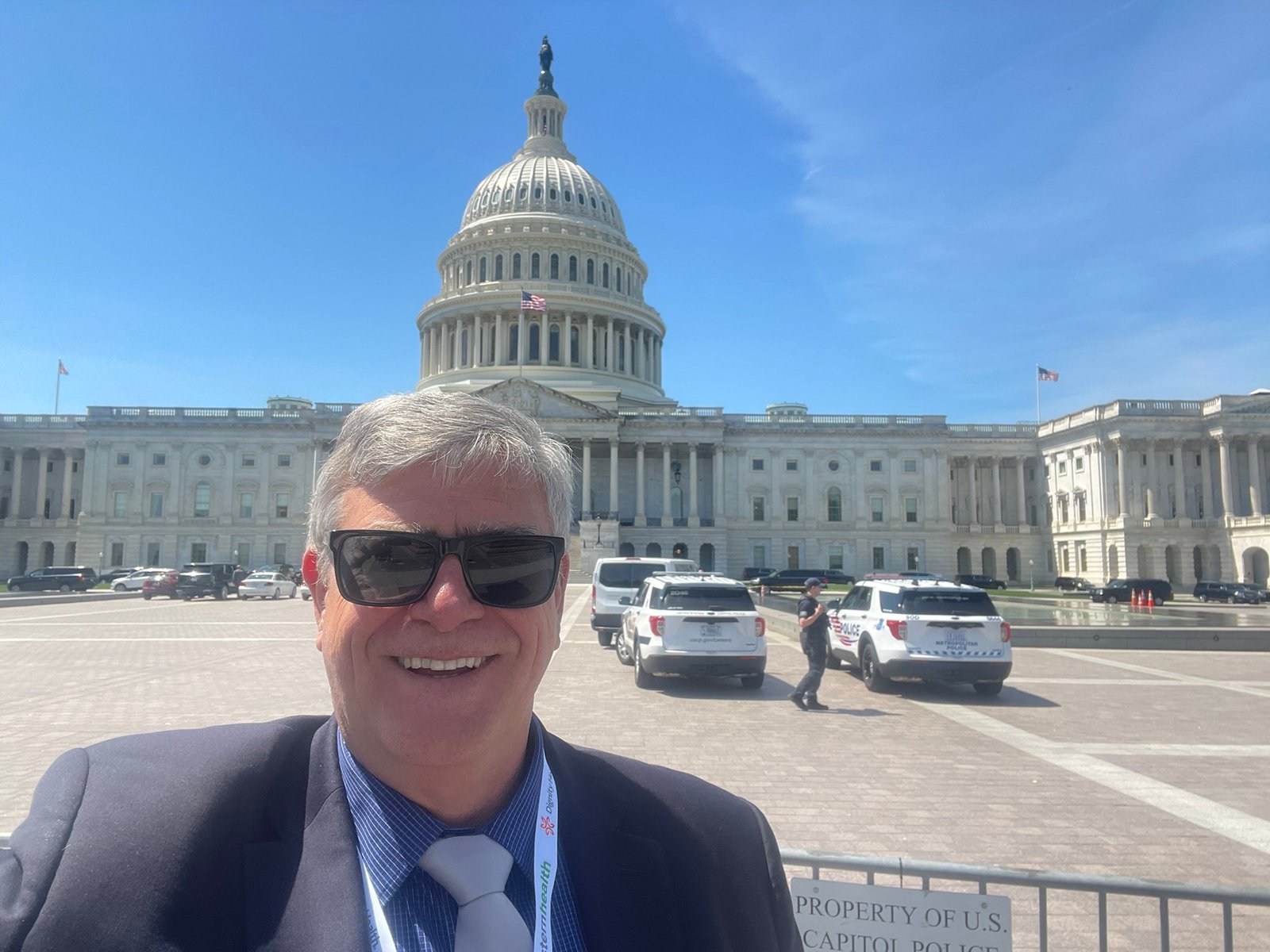 Craig Locke outside the United States Capitol during the Cap-to-Cap federal advocacy trip.